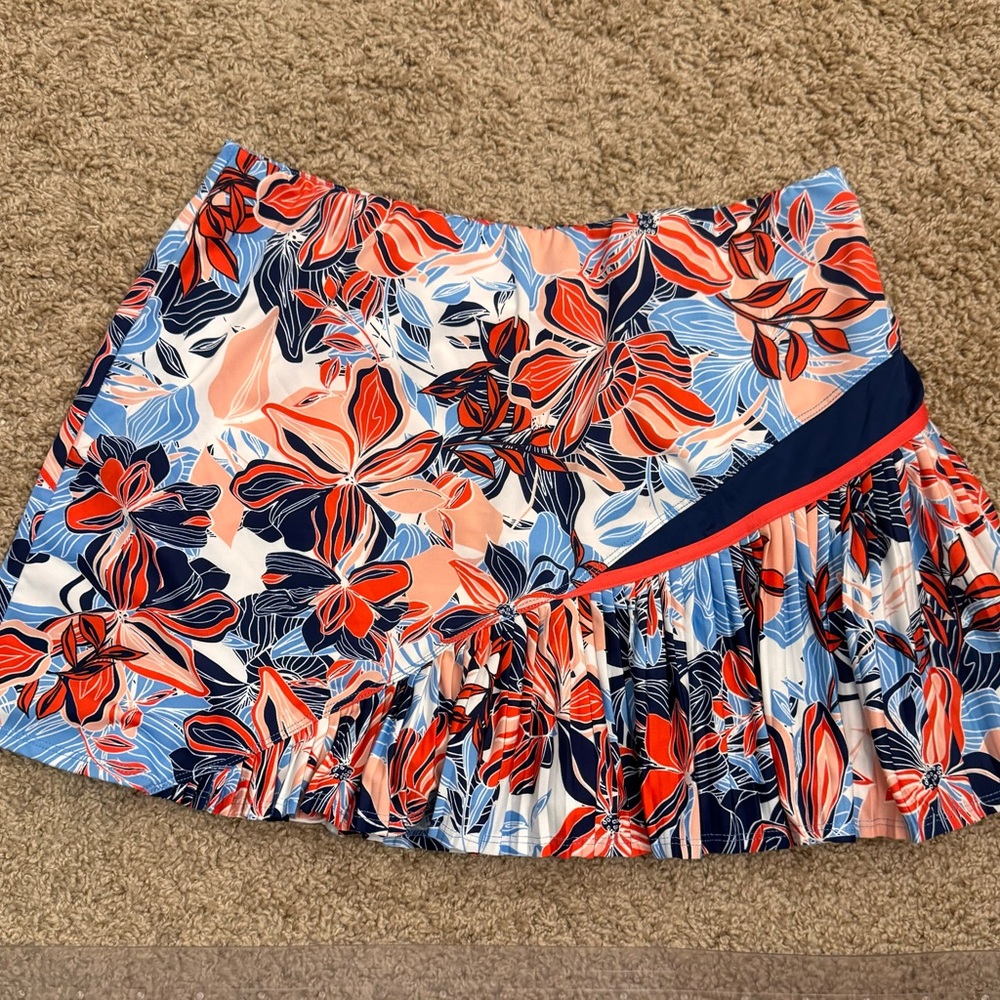 Tail Multi Color Ruffle Tier Tennis/Outdoor Active Skirt/Skort Sz M